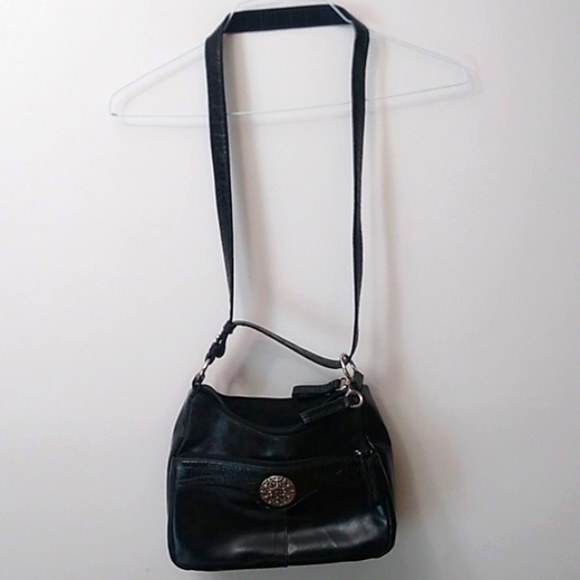 🎉HP🎉Giani Bernini Leather Black Shoulder Bag - Picture 15 of 16